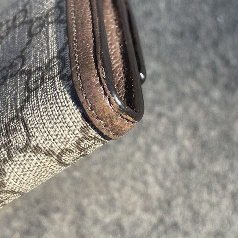 💖SOLD💖Gucci Long Continental Wallet Ophidia x GG Supreme Canvas Stripe - Picture 7 of 16